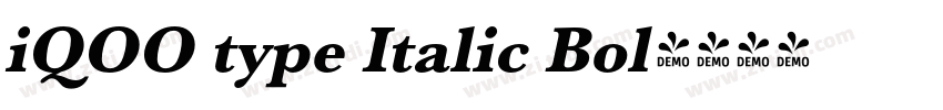 iQOO type Italic Bol字体转换